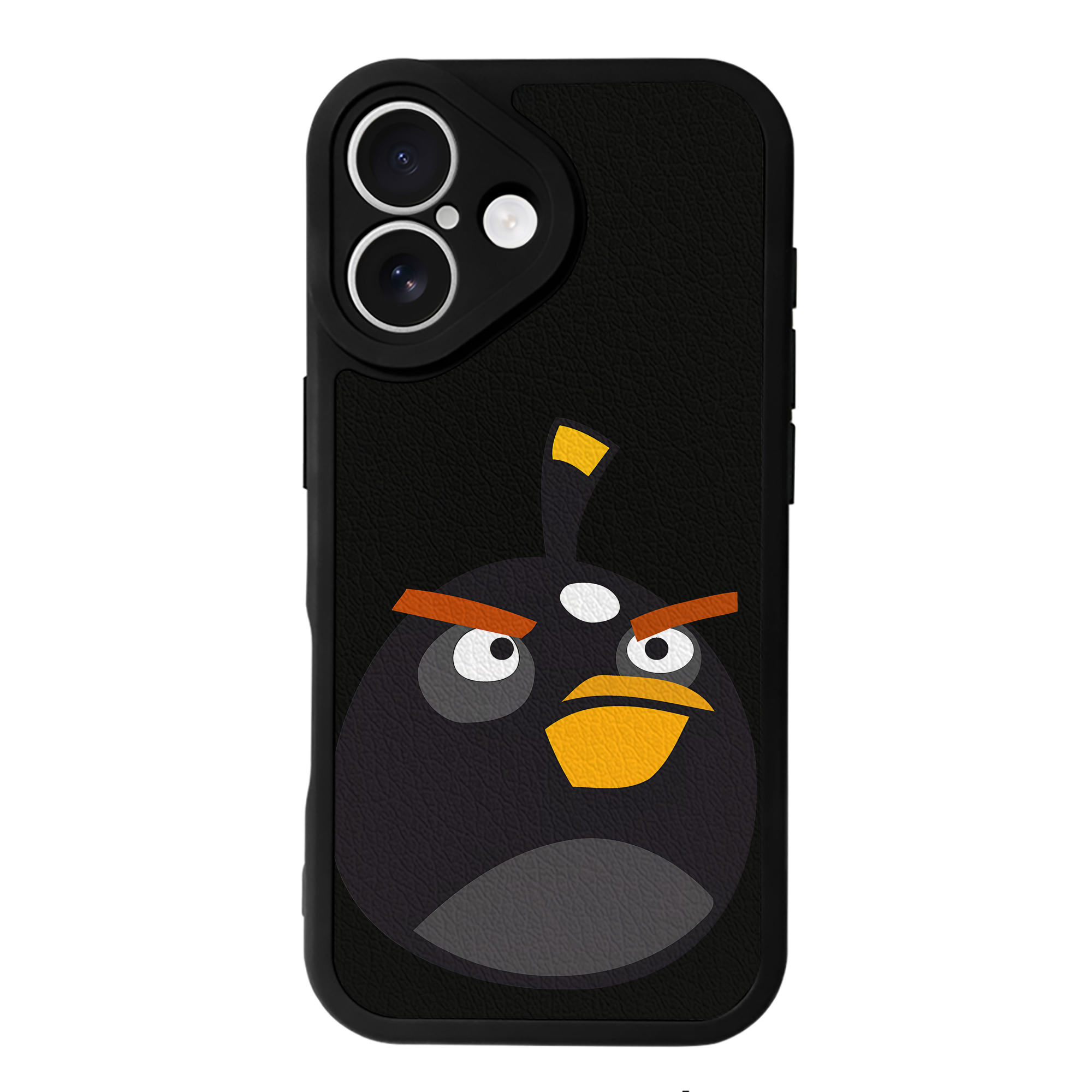 （画像用） Angry Birds アングリーバード 【iPhone 16シリーズ対応】シリコンスマホケース（レザー調） 材質：シリコン